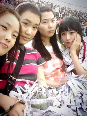 艺正花整容前的高中素颜照 예정화