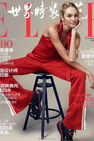 中国版《ELLE》五月下旬刊 超模维秘天使糖糖甜蜜出镜 坎蒂丝&middot;斯瓦内普尔