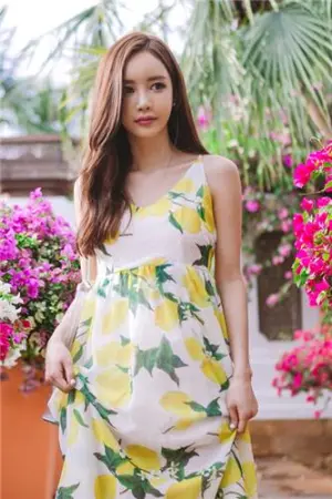 孙允珠 2017年布吉岛外拍之长裙系列七 손윤주