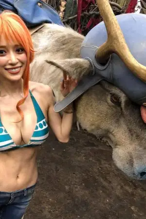 真人版海贼王广告娜美COS 泉里香