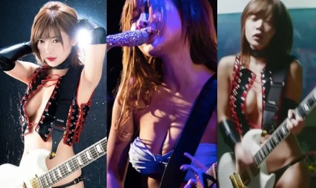 创作系摇滚女吉他手亲新歌「月が食べてしまった」MV性感泳衣演出 藤田恵名