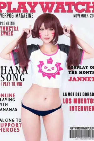 美国亚裔COSER实力派D.Va 凭本事带球犯规 Hana Bunny