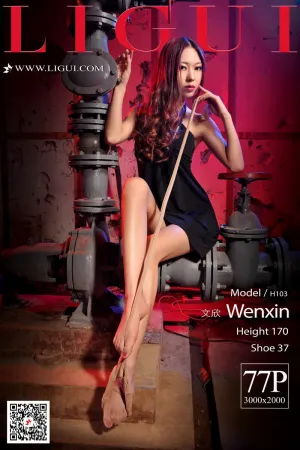 [LIGUI]丽柜 2020.05.28 黑色紧身吊带连衣裙 文欣
