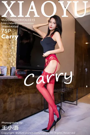 [XIAOYU]语画界 2020.06.29 VOL.315 猩红的蕾丝吊袜美腿写真 Carry