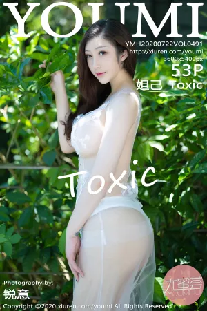 [YOUMI]尤蜜荟 2020.07.22 VOL.491 三亚旅拍镂空内衣与薄纱 妲己_Toxic
