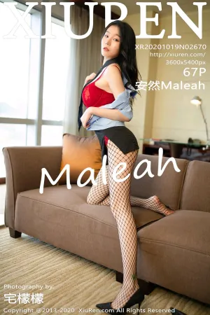 [XiuRen]秀人网 2020.10.19 No.2670 警花 猩红 镂空内衣 安然Maleah