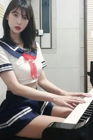 钢琴演奏小姐姐2020最新Cosplay+JK制服爆乳女仆装生活昭 @imleezy86