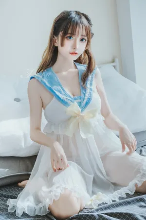 [WeiboGirl]微博红人 蓝色睡裙 神本无尾