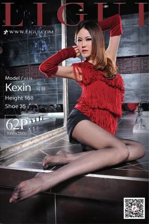 [LIGUI]丽柜 2020.11.01 黑色短裤加黑色丝袜 可馨