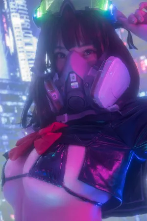 [WeiboGirl]微博红人 2020.07.14 漆皮jk 蜜汁猫裘