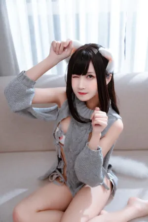 [WeiboGirl]微博红人 2020.06.29 露背毛衣 三度_69