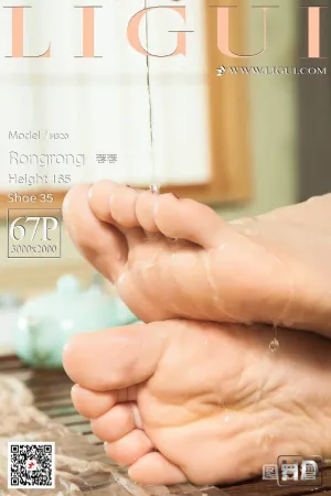 [LIGUI]丽柜 2021.01.04 粉色情趣连身短旗袍 丽柜一品 蓉蓉