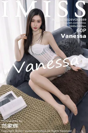 [IMiss]爱蜜社 2021.03.26 VOL.569 街拍_白色蕾丝睡衣_丝袜美腿 Vanessa