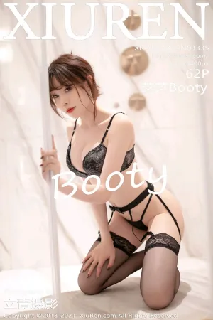 [XiuRen]秀人网 2021.04.22 No.3335 浴室半脱秀黑丝镂空内衣湿身私房 芝芝Booty