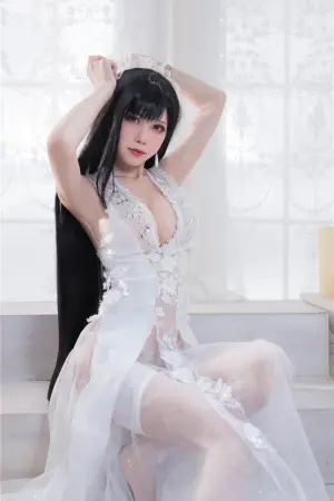 [WeiboGirl]微博红人 2021.03.25 婚纱+黑皮蜜蜂 水淼aqua