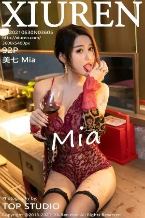 [XiuRen]秀人网 2021.06.30 No.3605 剧情_红酒 美七_Mia