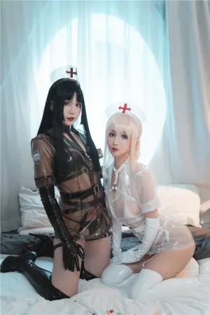 [WeiboGirl]微博红人 2021.09.29 透明双人护士制服 rioko凉凉子