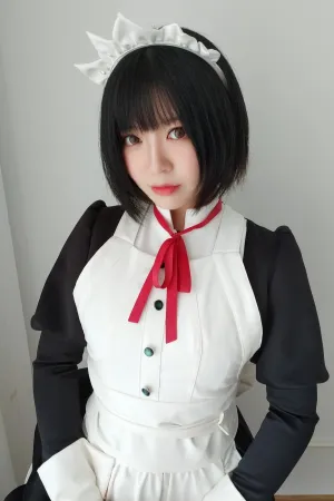 [WeiboGirl]微博红人 黑白女仆装 半半子