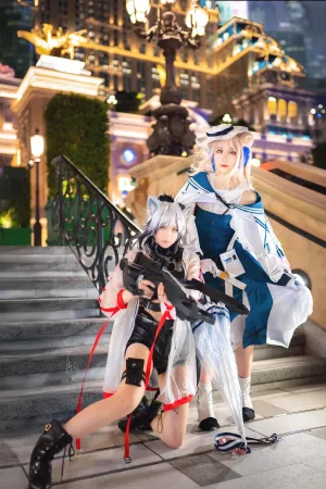 [WeiboGirl]微博红人 明日方舟锡兰 COS正片黑锡 xionan