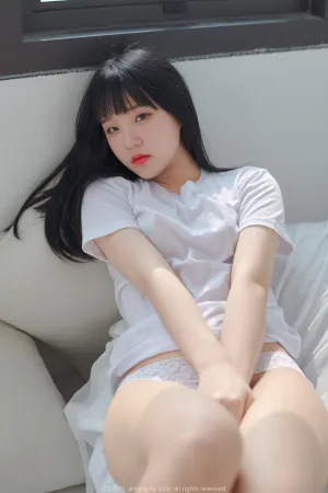 [Artgravia]韩国网红 VOL.057 白色短T衫 Jenny