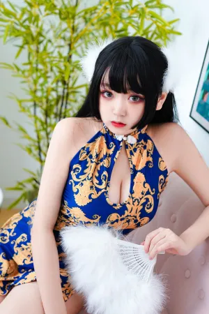 [WeiboGirl]微博红人 蓝色旗袍 恩田直幸