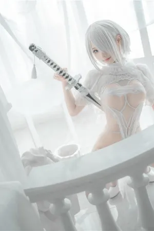 [WeiboGirl]微博红人 2B-白婚纱 蠢沫沫