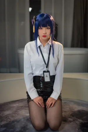 [WeiboGirl]微博红人 OL雷电将军 无影喵喵