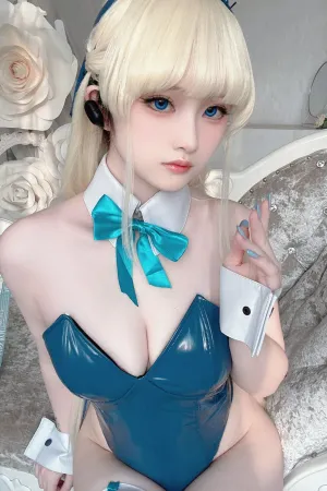 [WeiboGirl]微博红人 吊带连体衣白丝袜 Asuma_Toki_Bunny 屿鱼