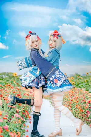 [Cosplay]角色扮演 户外花丛 僵尸装扮 植物大战僵尸 兔子Zzz不吃胡萝卜