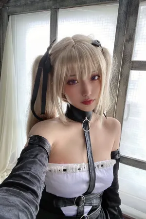 [Cosplay]角色扮演 黑白低胸连衣短裙 黑皮靴 玛丽萝丝 切切celia