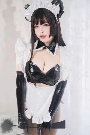[Cosplay]角色扮演 女仆装 裤袜 胶衣魅魔 白烨