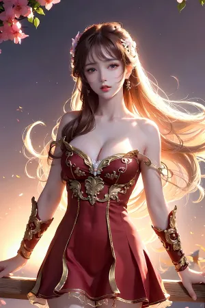 [AIBeauty]爱美女 No.032 长裙美少女 丝袜系列 丝袜长裙 AI美女