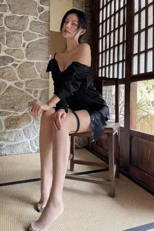 [FuLi]米友福利 度假 薄纱长裙 紫色纱裙 就是阿朱啊