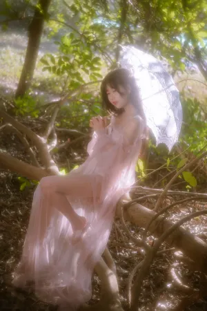 [YiTuYu]艺图语 白色 薄纱裙 透视 林中少女 萌芽儿o0