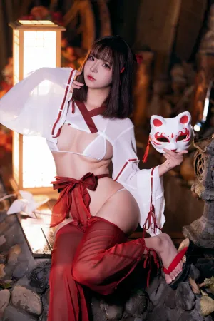 [Cosplay]角色扮演 白色 祝巫神女 yuuhui玉汇