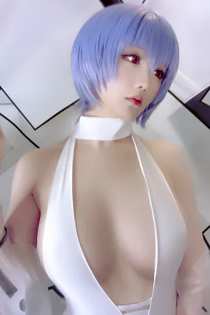 [Cosplay]角色扮演 白色 皮质连体衣 绫波丽同人 星之迟迟