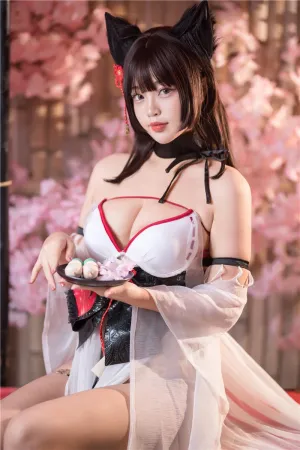[Cosplay]角色扮演 装扮白色 薄纱服 湿身天诚泳装 白烨