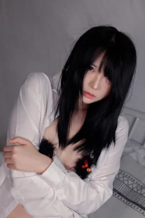 [FuLi]米友福利 性感白T 黑长裤 超薄肉丝 裤里丝 疯猫ss