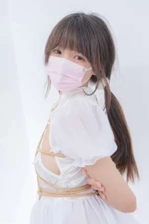 [FuLi]米友福利 白色薄纱短裙 超薄肉丝 春雪 匿名美女