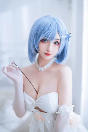 [Cosplay]角色扮演 白色礼裙 恰巴耶夫 rioko凉凉子
