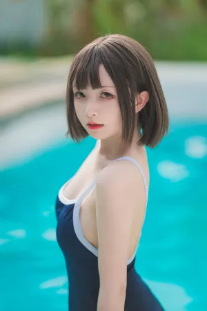 [Cosplay]角色扮演 泳池 死库水 白丝袜 湿身 JK死库水 花铃