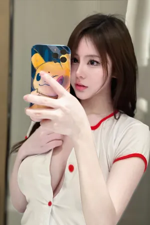 [FuLi]米友福利 浴室 白色护士装 纯欲小护士 陈妮妮UNI