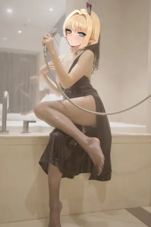 [FuLi]米友福利 浴室长裙 床上OL制服 超薄黑丝 OL系列 禅院熏