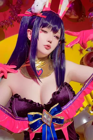 [Cosplay]角色扮演 兔女郎装扮 高叉连体衣 星野爱同人 星之迟迟