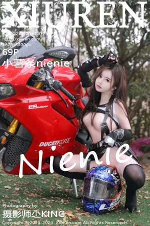 [XiuRen]秀人网 2024.01.16 No.7969 摩托女郎角色装扮 黑色短裙 黑丝 小薯条nienie