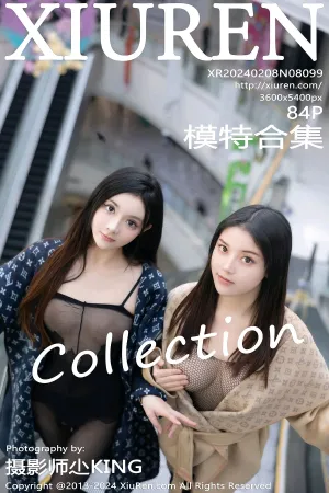 [XiuRen]秀人网 2024.02.08 No.8099 模特合集 逛商场 网格情趣内衣 豆瓣酱