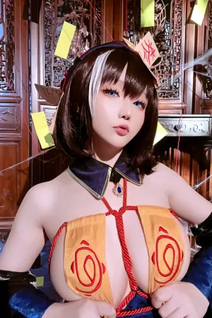 [Cosplay]角色扮演 情趣巫女装扮 白丝袜 万圣节华甲 星之迟迟