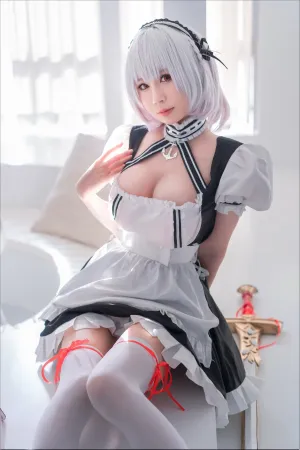 [Cosplay]角色扮演 黑白 女仆装 白丝 女仆本 天狼星 西园寺南歌