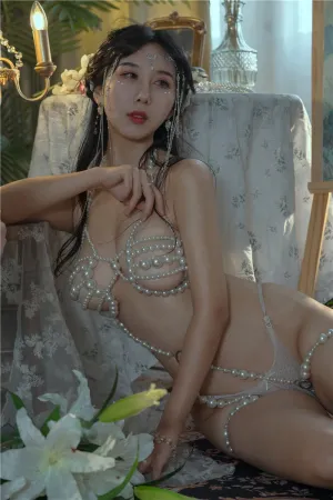 [FuLi]米友福利 奶桃 珍珠链条 情趣内衣 薄暮 云溪溪