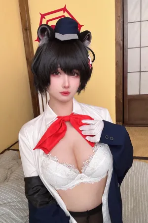 [FuLi]米友福利 白色内衣 蔚蓝档案椿导游 rioko凉凉子